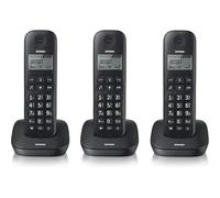 CORDLESS TRIPLO BRONDI GALA TRIO BLACKDECT 20 MEMORIE SVEGLIA 5 SUONERIE NERO