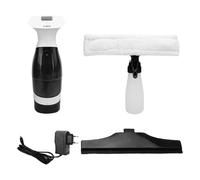 Cordless window vacuum cleaner, electric window cleaner, microfiber spray bottle for windows, tile, mirrors and shower walls