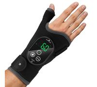 Cordless Wrist Heating Pad Massage, Rechargeable Adjustable Electric Wrist Massager with 3 Vibrations, 3 Heat Levels for Carpal Tunnel, Arthritis