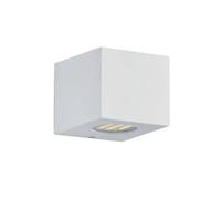 Cordoba applique led da esterno cubo bianco con diffusori intercambiabili l.10cm