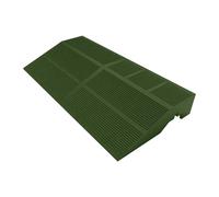 Cordolo per pavimento esterno in WPC mixtile universale verde 40x20 cm Verde - erba
