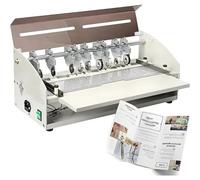 Cordonatrice e cordonatrice per carta da 460 mm, cordonatrice elettrica, rientranza efficiente per carte e copertine di libri, velocità 10 m/min, include righello di scala