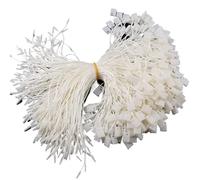 Cordoncini di fissaggio con chiusura a scatto, 1500 pezzi, quadrati, per etichette per vestiti, 11 colori, per attaccare etichette (4 avorio)