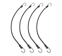 Cordoncini elastici resistenti alle intemperie con ganci di sicurezza, capacità 35 kg, corda elastica per teloni, tende, mobili da giardino all'aperto (60 cm x 4 pezzi)