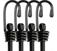 Cordoncini elastici resistenti alle intemperie con ganci di sicurezza, capacità 35 kg, corda elastica per teloni, tende, mobili da giardino all'aperto (120 cm x 10 pezzi)
