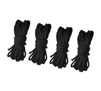 Cordoncini per trampolino, robuste corde di rete per trampolino, set da 4 pezzi per trampolini da 3,7 a 4,9 m, corda elastica per telone, corda nera per reti di recinzione