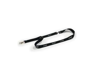Cordoncini portabadge stampa staff - nero - 44 cm - Durable - conf. 10 pezzi