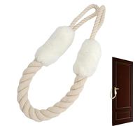 Cordoncino bianco per porta, protezione di serraggio per porte, fermaporta jack per porta, fermaporta in cotone, maniglia per porta, cordini della porta, protezione automatica del morsetto