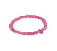 Cordoncino da preghiera rosa fatto a mano con 33 nodi di preghiera del Monte Athos - corda da preghiera ortodossa in filo intrecciato, in stile monastico tradizionale, per la preghiera personale