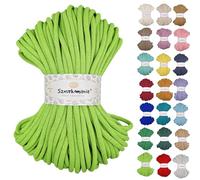 Cordoncino di cotone 9 mm, 50 m, diversi colori, filato di cotone, filo di cotone intrecciato da 9 mm con nucleo, cordoncino macramè, cordoncino per uncinetto, cordoncino da 9 mm