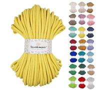 Cordoncino di cotone 9 mm, 50 m, diversi colori, filato di cotone, filo di cotone intrecciato da 9 mm con nucleo, cordoncino macramè, cordoncino per uncinetto, cordoncino da 9 mm