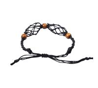 Cordoncino di ricambio - Bracciali di corda con gabbie a spirale vuote di perle di pietra preziosa | Gabbia regolabile per braccialetti a rete da pesce, cordino per collana in pietra, braccialetto fai