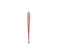 Cordoncino per portabadge - 49 x 1 cm - rosso - Lebez - conf. 100 pezzi