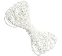 Cordoncino per tenda a pacchetto da 2 mm, 20 metri, bianco, per immagini, ombreggianti, in nylon intrecciato, per appendere cornici, per lavori artigianali