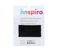 Cordone cotone intrecciato sottile nero 3,0 mm. 2,5 m.