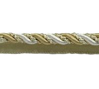Cordone Decorativo Beige Chiaro Avorio 7/16" Sabbie Bianche [9 Yarde]