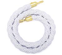 Cordone di delimitazione per Code con Ganci in Metallo, Corda Intrecciata per divisori di Code, Corda di Sicurezza per Controllo della Folla da 1/2/4 m, Corda a paletti da 2-13 Piedi, Corde
