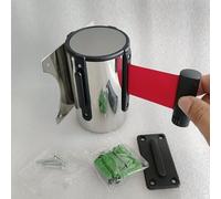 Cordone di sicurezza retrattile del supporto della parete della barriera della cinghia con l'alloggio dell'acciaio inossidabile e gli accessori