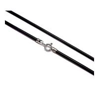 Cordone in gomma 40 cm e 2 mm. Chiusura in argento, 40 cm x 2 mm, Gomma