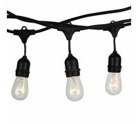 CORDONIERA CATENA LUMINOSA ESTERNO E27 LUCI GAZEBO 10 PORTALAMPADA CATENARIA