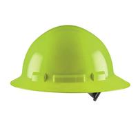 Cordova H34R6 Casco Rigido, Stile a Tesa Piena, Sospensione Cricchetto a 4 Punti e G, OSHA Work-Compliant, Protezione per Costruzione, Rimodellamento, Verde Hi-Vis