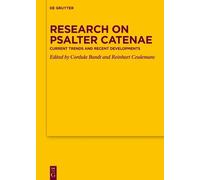 Cordula Bandt Research on Psalter Catenae (Copertina rigida)