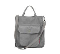 Corduroy Satchel Tote Bag Borsa a tracolla da donna con tracolla per libri, vita quotidiana, lavoro, grigio., 28*8*32cm