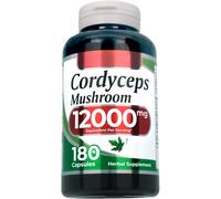 Cordyceps 12000mg Per 3 Capsule - 180 Capsule Polysaccaridi Senza Conservanti