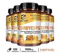 Cordyceps biologico 1000 mg - Energia, resistenza, supporto immunitario