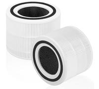 Core 300 - Filtro di ricambio 3 in 1 True HEPA a carbone attivo, compatibile con purificatore d'aria LEVOIT Core 300, Core 300S, confezione da 2