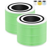 Core 300 Filtro di ricambio per ambienti umidi, compatibile con filtro LEVOIT Core 300 e purificatore d'aria Core 300S P350, 3in1 H13 True HEPA con carbone attivo, parte # Core 300RF 300RFTX,