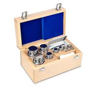 Core - 303 07 - E1 peso set 1 MG - 2 kg in acciaio INOX - in caso di legno - 303 07
