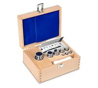 Core - 323 - F1 peso set 1 MG - 500 g, in acciaio INOX, in custodia di legno - 323 03 - 05