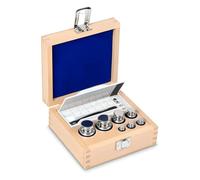 Core - 324 - F1 peso set 1 g - 200 g in acciaio INOX - in caso di legno - 324 - 04