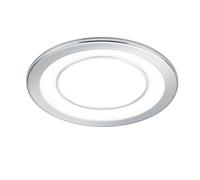 CORE FARETTO DA INCASSO PLASTICA CROMATA TRIPLA ACCENSIONE INDIPENDENTE D. 14,5CM LED 10W 1040lm, 3000K
