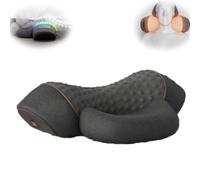 Core Hero Massage Pillow, Core Hero Neck Massager, 2025 New Fisiorest 3 in 1 Neck Massager, Adjustable Memory Foam Pillowslifting Airbag with Heat (black)