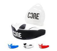 CORE Paradenti protettivo con custodia, sottile, adatto per bambini, ragazzi e adulti, per tutti gli sport di contatto, BMX, scooter e skateboard, nero