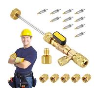 Core Removal Tool, Core Extractor, Hvac Valve Remover Installer for Refrigeration Service, 15 x 8 x 1,5 cm / 5,9 x 3,14 x 0,59 in Air Conditioning Repair Copper
