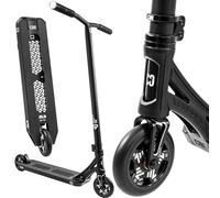 CORE Stunt Scooter Trick Roller 110 mm I ABEC 9 I per principianti e professionisti, a partire dai 5 anni, 78-96 cm di altezza I + adesivi Fantic26 (Park SL3 H = 92,5 cm (nero)