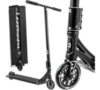 CORE Stunt Scooter Trick Roller 110 mm ruote I ABEC 9 I per principianti e professionisti, a partire dai 5 anni, 78-96 cm di altezza I + adesivi Fantic26 (Street ST3 H = 96 cm (nero)