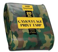 Core Tarps Telo protettivo estremamente resistente, da 20 mm, impermeabile, resistente ai raggi UV, antistrappo e strappo, in poliestere con bordi rinforzati, per tetto, campeggio, patio, piscina