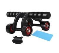 Core Trainer - Rullo Ruota Addominale | Cursori Sportivi Per Core Trainer | Rullo Di Allenamento Anti-slip Per Muscoli Addominali | A 4 Ruote Con Maniglia Di Spugna Morbida Per Casa, Luogo Di La