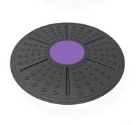 Core Training Wobble Balance Board con piedini antiscivolo e funzione di rotazione per un maggiore equilibrio e stabilità durante gli allenamenti (nero viola)