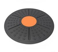 Core Training Wobble Balance Board con piedini antiscivolo e funzione di rotazione per un maggiore equilibrio e stabilità durante gli allenamenti (nero arancione)