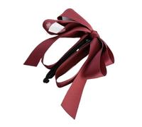 Corea - Clip di fiocco di banana con perle imitazione clip verticale coda di cavallo forcella dolce donna accessori per capelli alla moda (08)