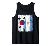 Corea del Sud Argentina Mezza bandiera Radici argentine coreane Canotta