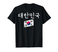 Corea del Sud Bandiera Coreano Hangul Lettere Coreano Lingua Maglietta