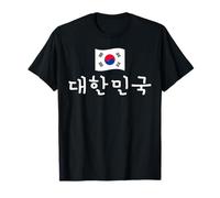 Corea del Sud Bandiera Coreano Hangul Lettere Coreano Lingua Maglietta