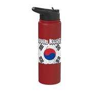 Corea del Sud Bandiera Della Corea del Sud Orgoglioso Core Stainless Steel Insulated Water Bottle