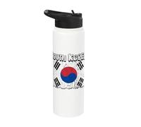 Corea del Sud Bandiera Della Corea del Sud Orgoglioso Core Stainless Steel Insulated Water Bottle